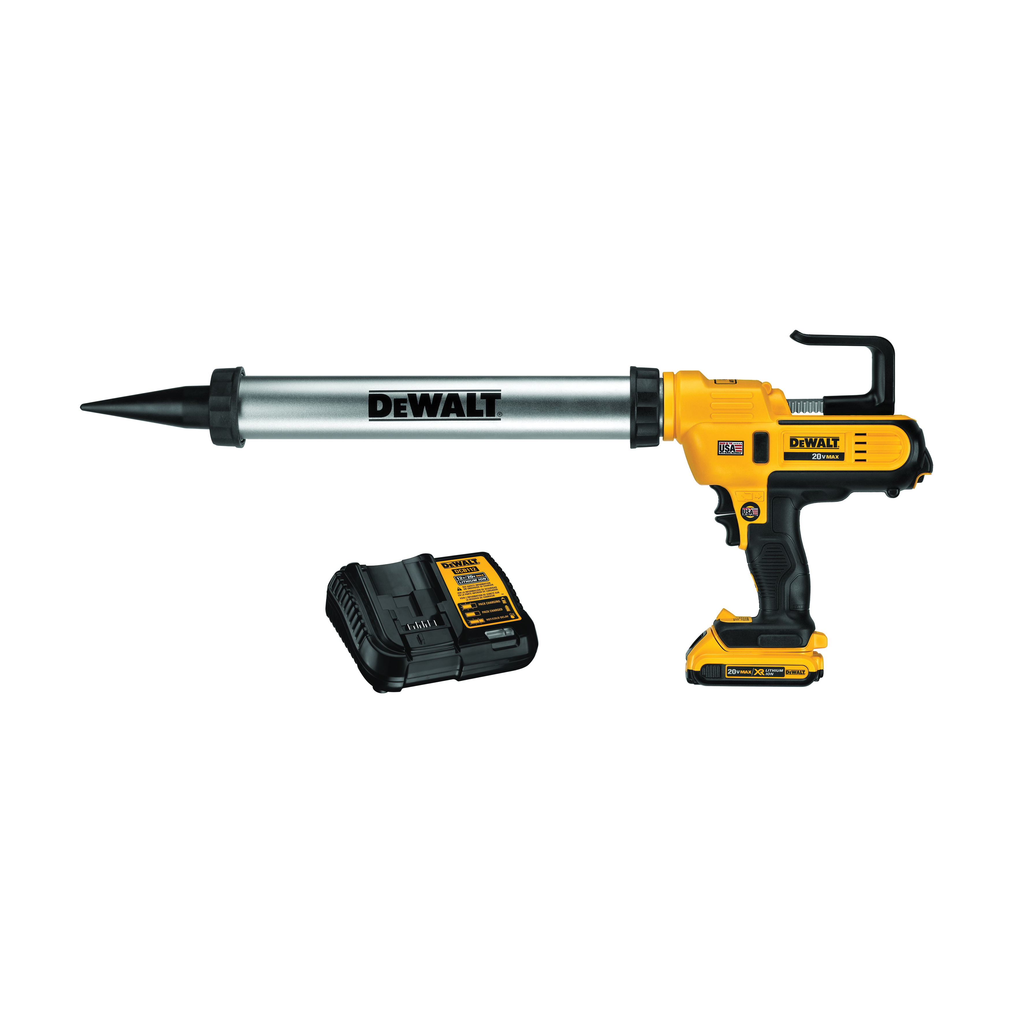 Dewalt Dce D Cordless Full Barrel Frame Caulk Gun Kit Oz